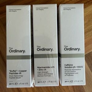 🆕 THE ORDINARY 3 SKINCARE BEAUTY SERUM SET of 3 - SEALED
